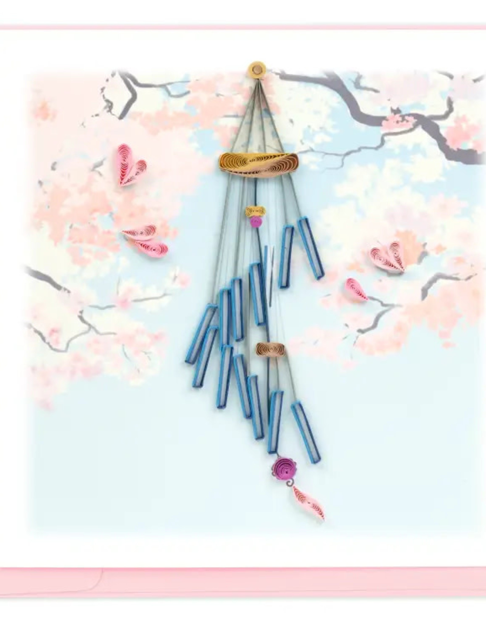 Quilling Card Quilled Spiral Wind Chime Greeting Card