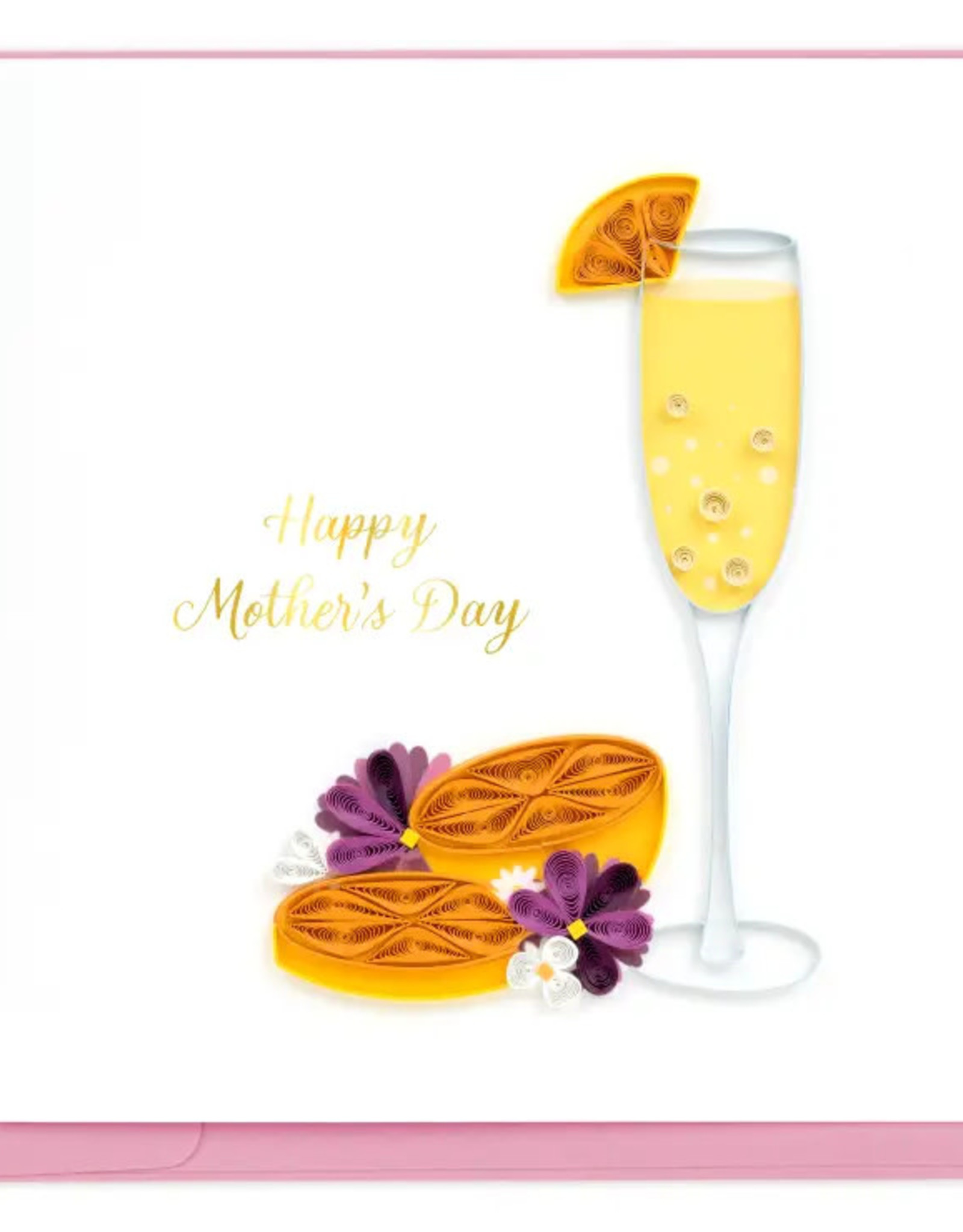 Quilling Card Quilled Mother's Day Mimosa Flower Card