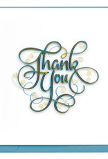 Quilling Card Quilled Blue Thank You Card