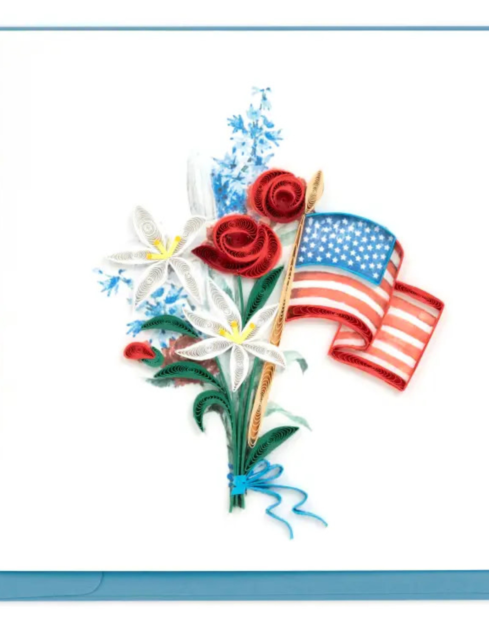 Quilling Card Quilled Memorial Day Flowers Greeting Card