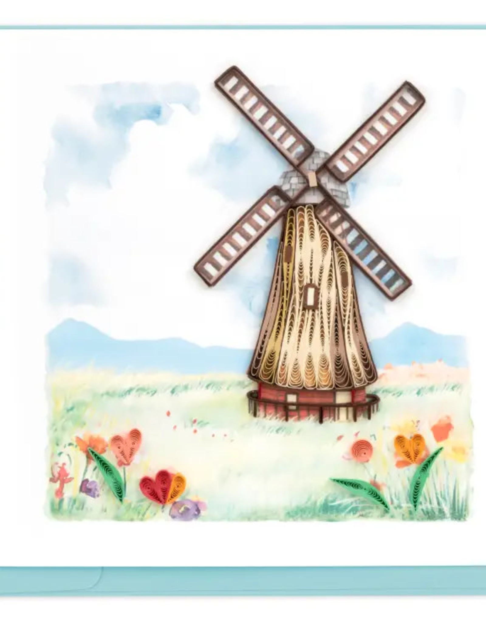 Quilling Card Quilled Dutch Windmill Card