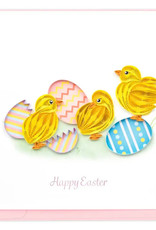 Quilling Card Quilled Easter Chicks Greeting Card