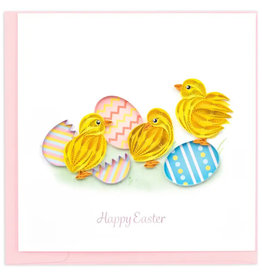 Quilling Card Quilled Easter Chicks Greeting Card
