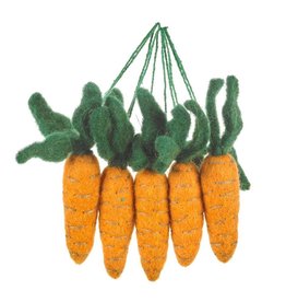 Felt So Good Felted Carrot Ornament 4"