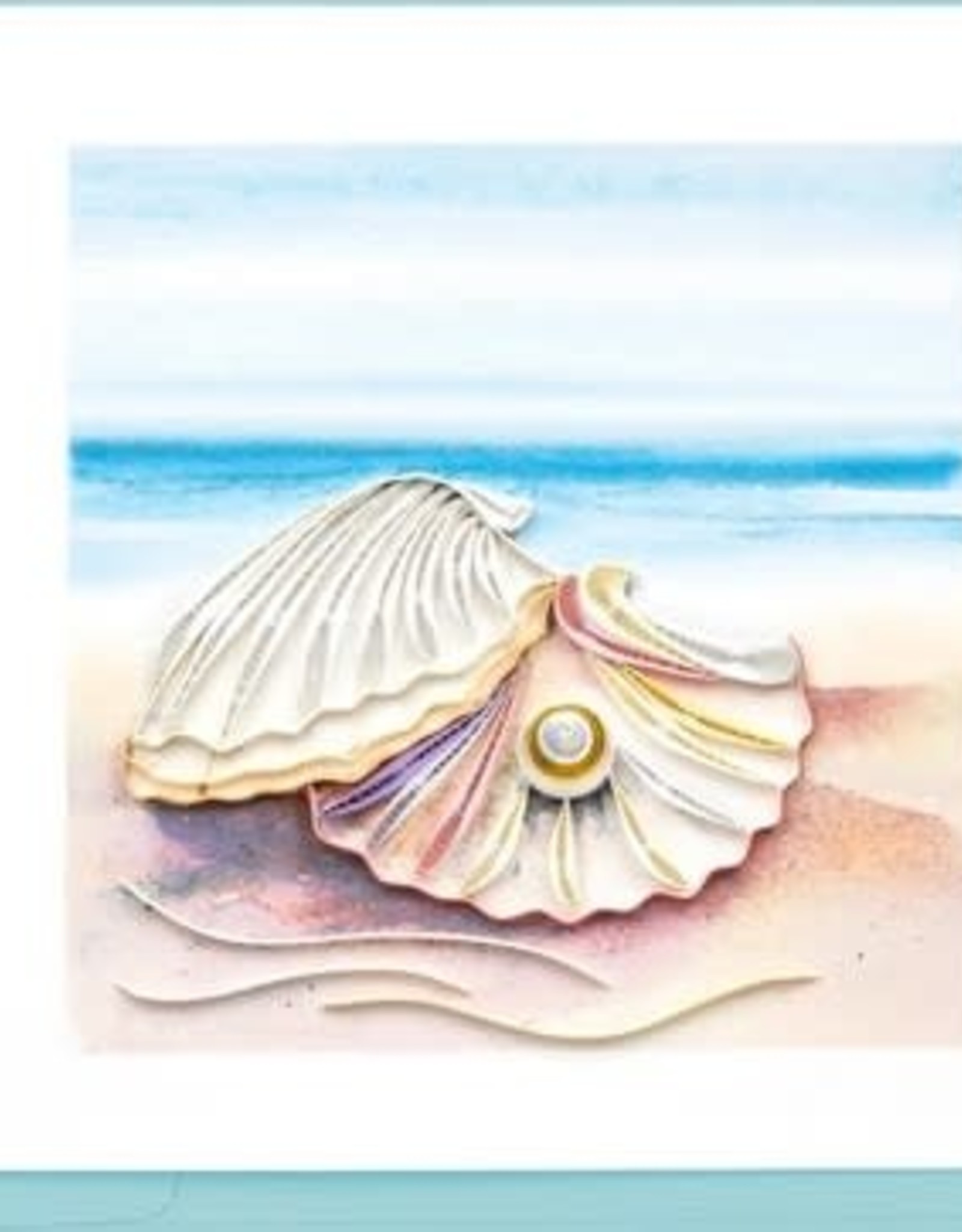 Quilling Card Quilled Seashell and Pearl Card