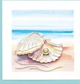 Quilling Card Quilled Seashell and Pearl Card