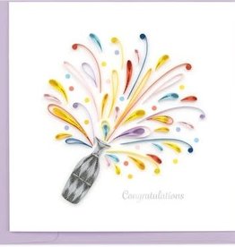 Quilling Card Quilled Congratulations Rainbow Champaign Card