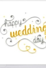 Quilling Card Quilled Happy Wedding Day Card