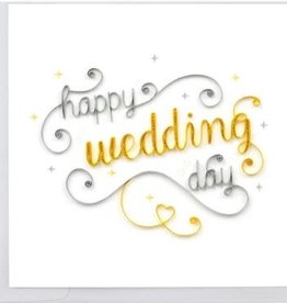 Quilling Card Quilled Happy Wedding Day Card