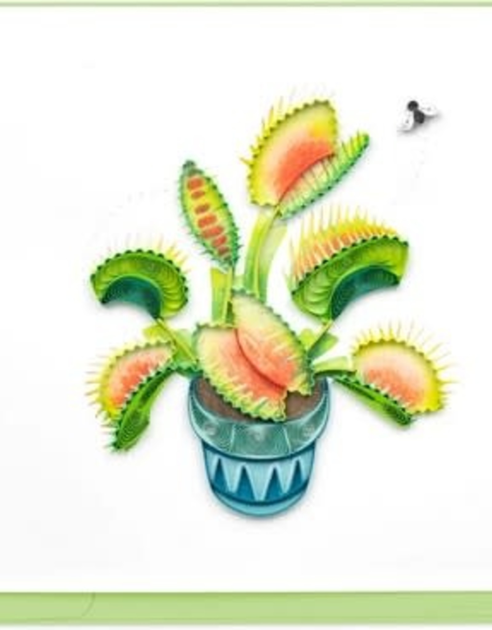 Quilling Card Quilled Venus Flytrap Card