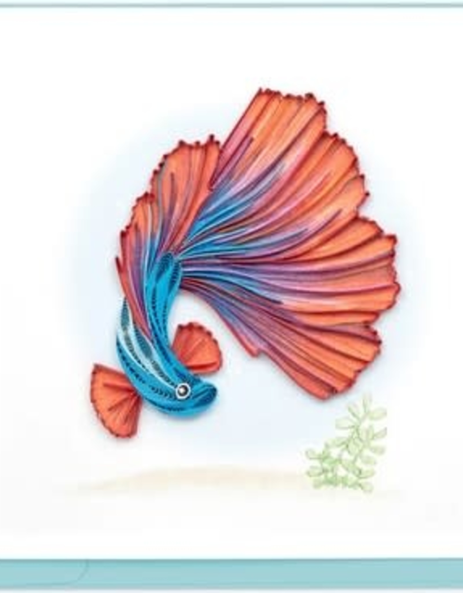 Quilling Card Quilled Betta Fish Greeting Card
