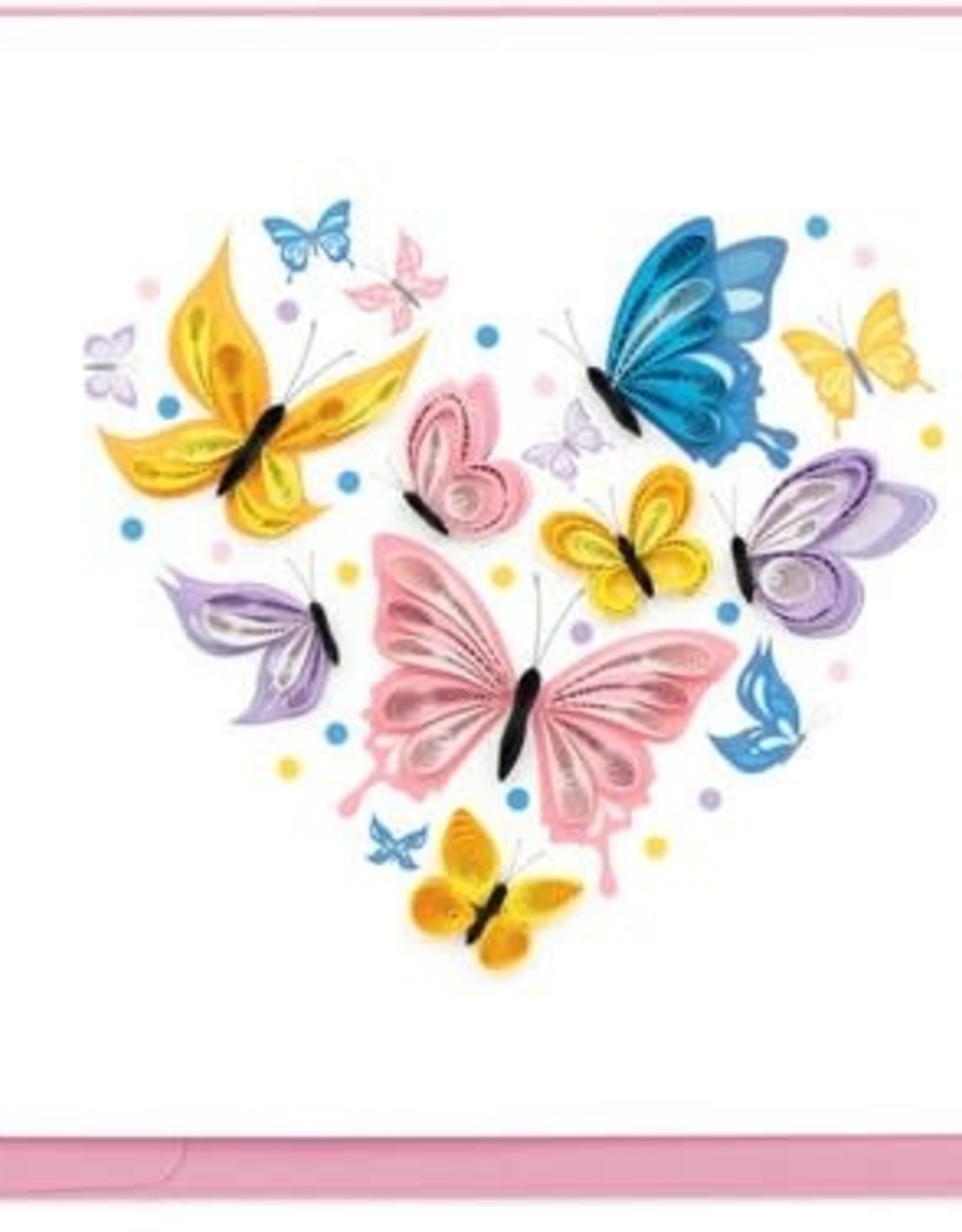 Quilling Card Quilled Butterfly Heart Greeting Card
