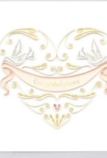 Quilling Card Quilled Wedding Doves Heart Greeting Card