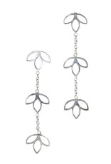 Ten Thousand Villages Lotus Trio Drop Earrings