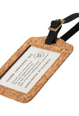 Ten Thousand Villages Cork and Leather Luggage Tag