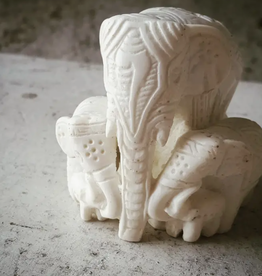 Ten Thousand Villages Elephant Family Statue