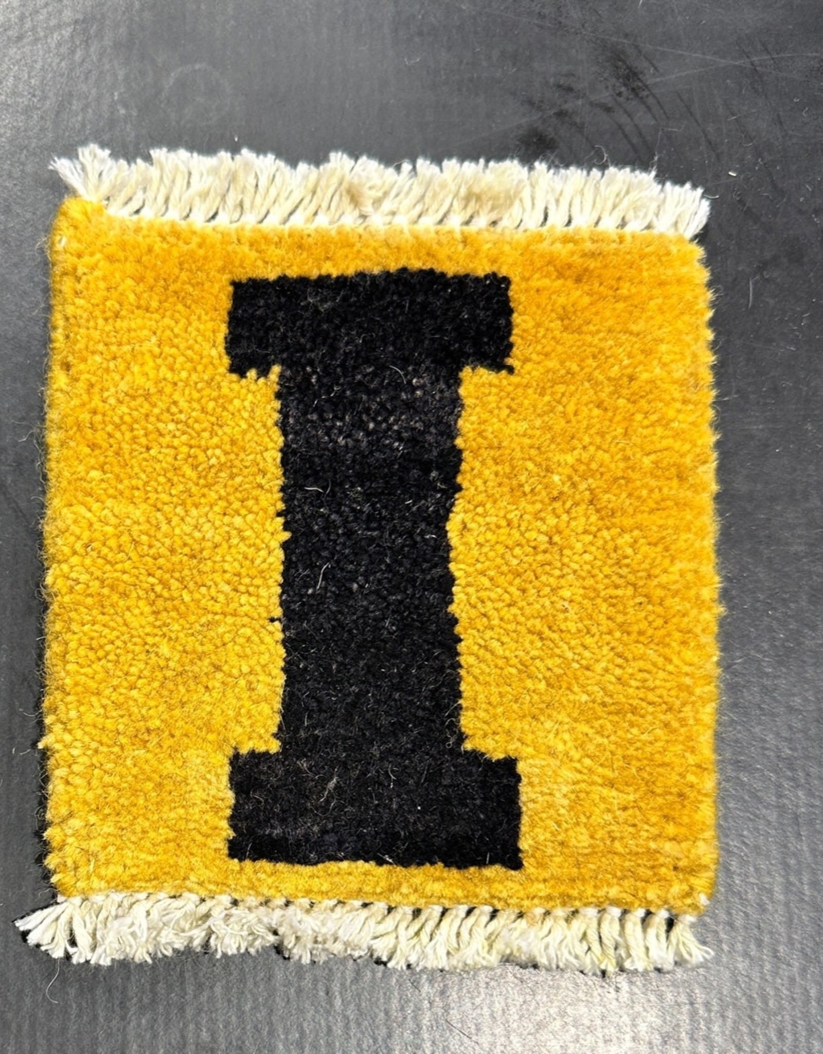 Bunyaad Pakistan Yellow Iowa City Mug Rug