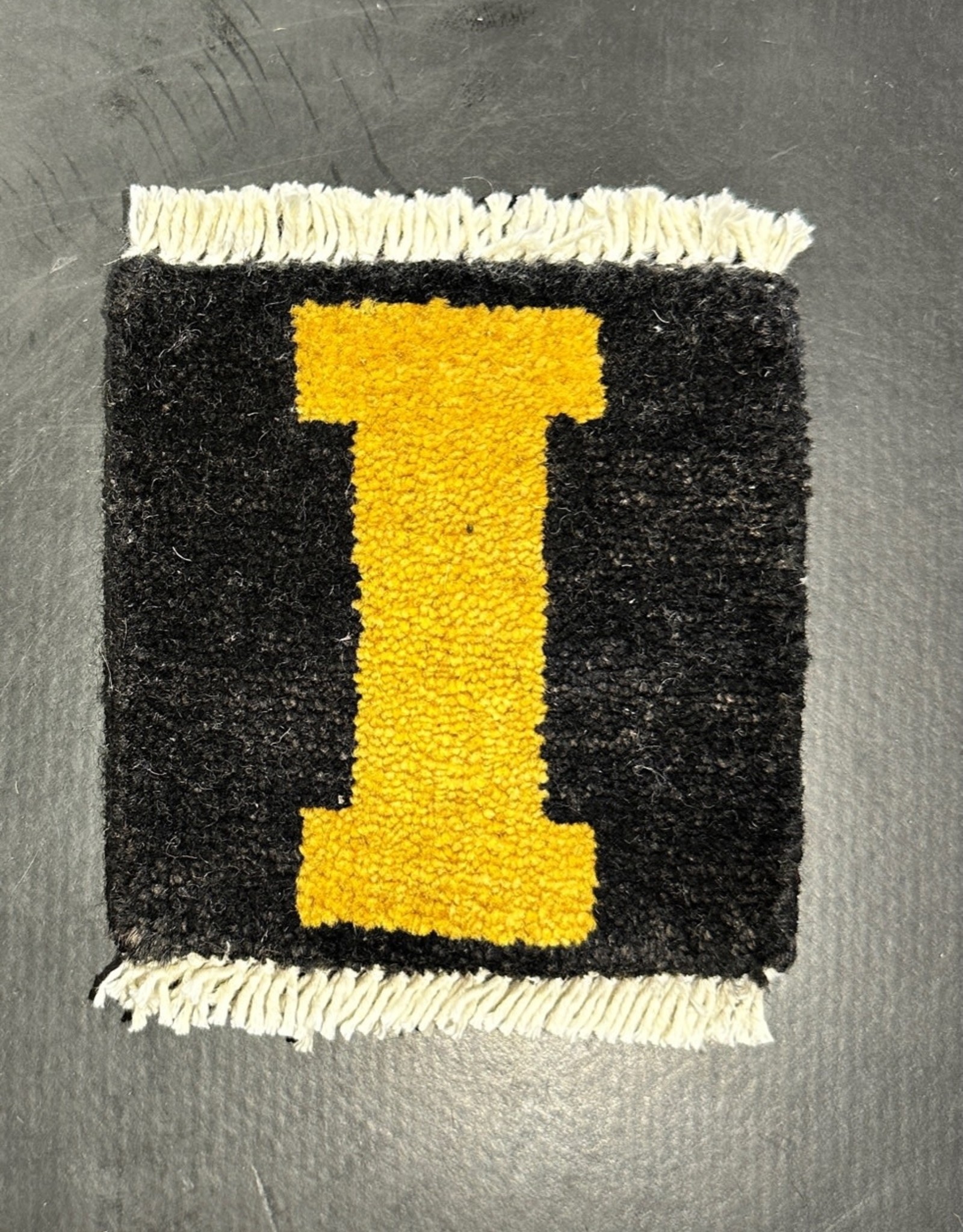 Bunyaad Pakistan Black Iowa City Mug Rug