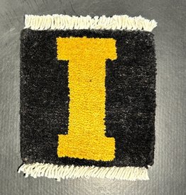 Bunyaad Pakistan Black Iowa City Mug Rug