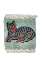 Bunyaad Pakistan Cat Relaxin' Mug Rug Assorted Colors