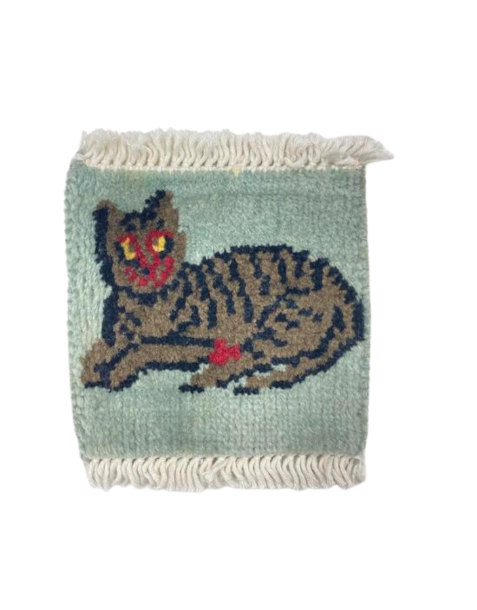 Bunyaad Pakistan Cat Relaxin' Mug Rug Assorted Colors