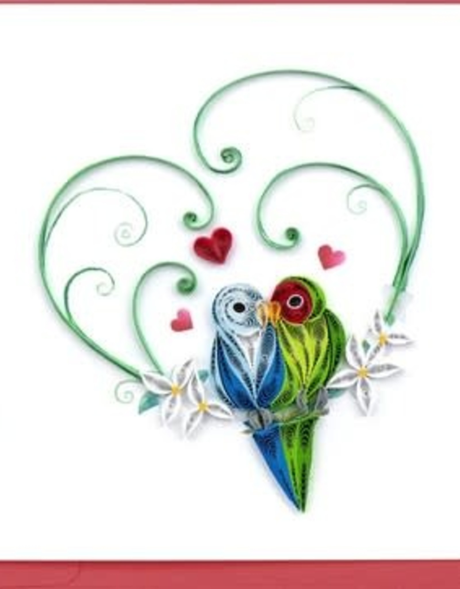 Quilling Card NIQUEA.D Quilled Love Birds Card