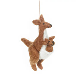 Felt So Good Felt Kanga and Roo Ornament