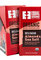 Equal Exchange Organic Dark Chocolate Whole Almond & Sea Salt 55%