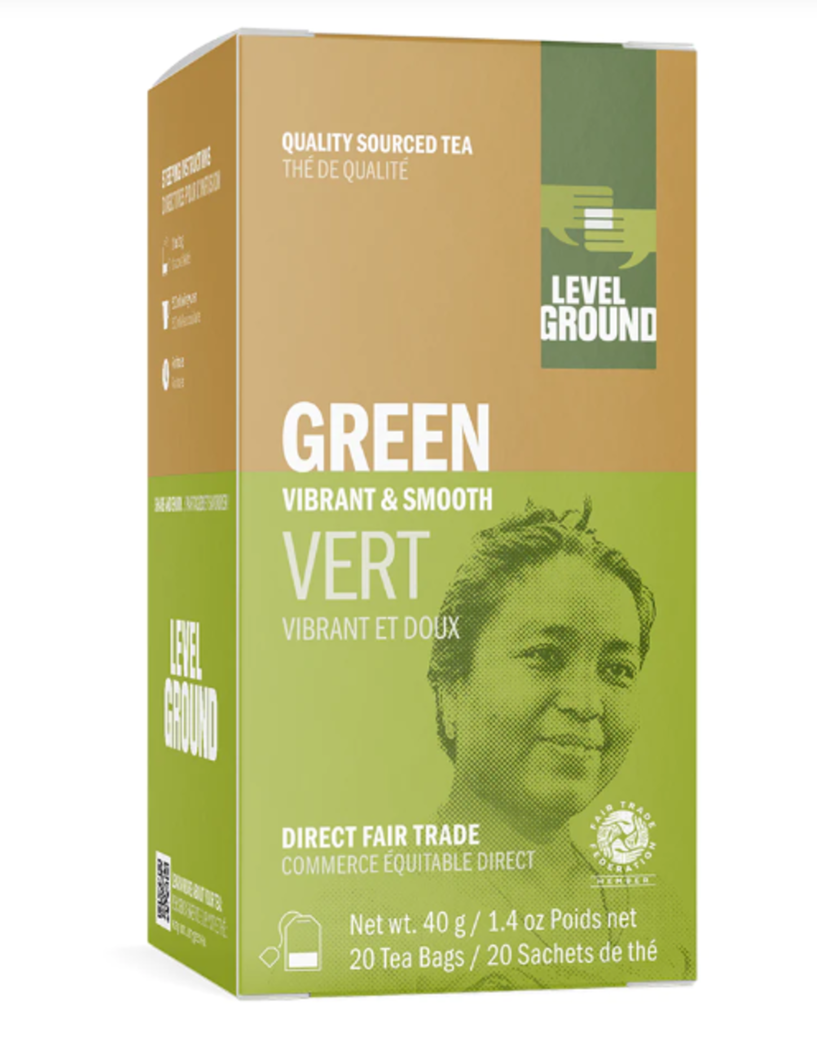 Level Ground Green Tea (20 Bags)