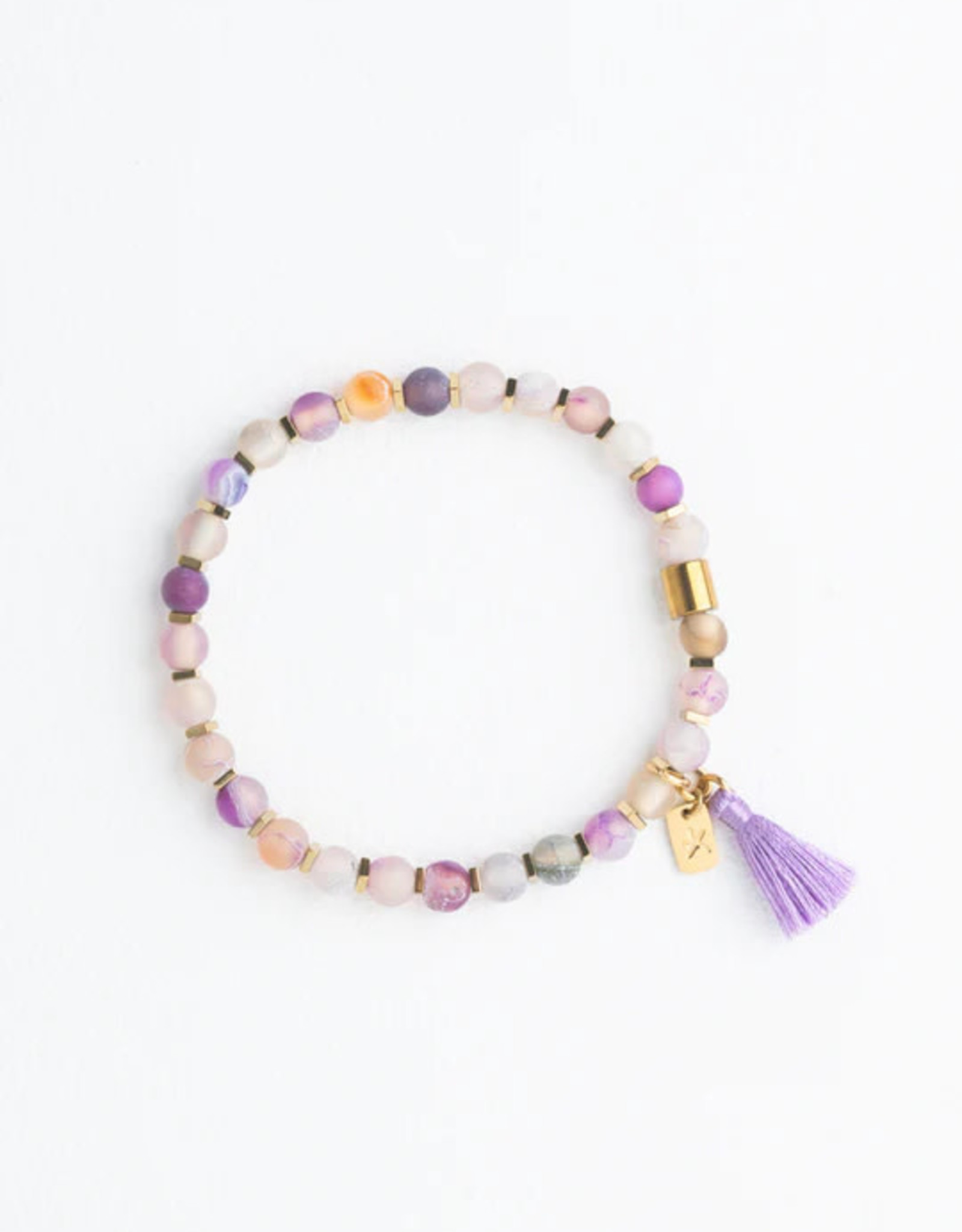Starfish Project Lovely Lavender Beaded Bracelet