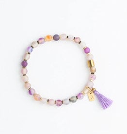 Starfish Project Lovely Lavender Beaded Bracelet