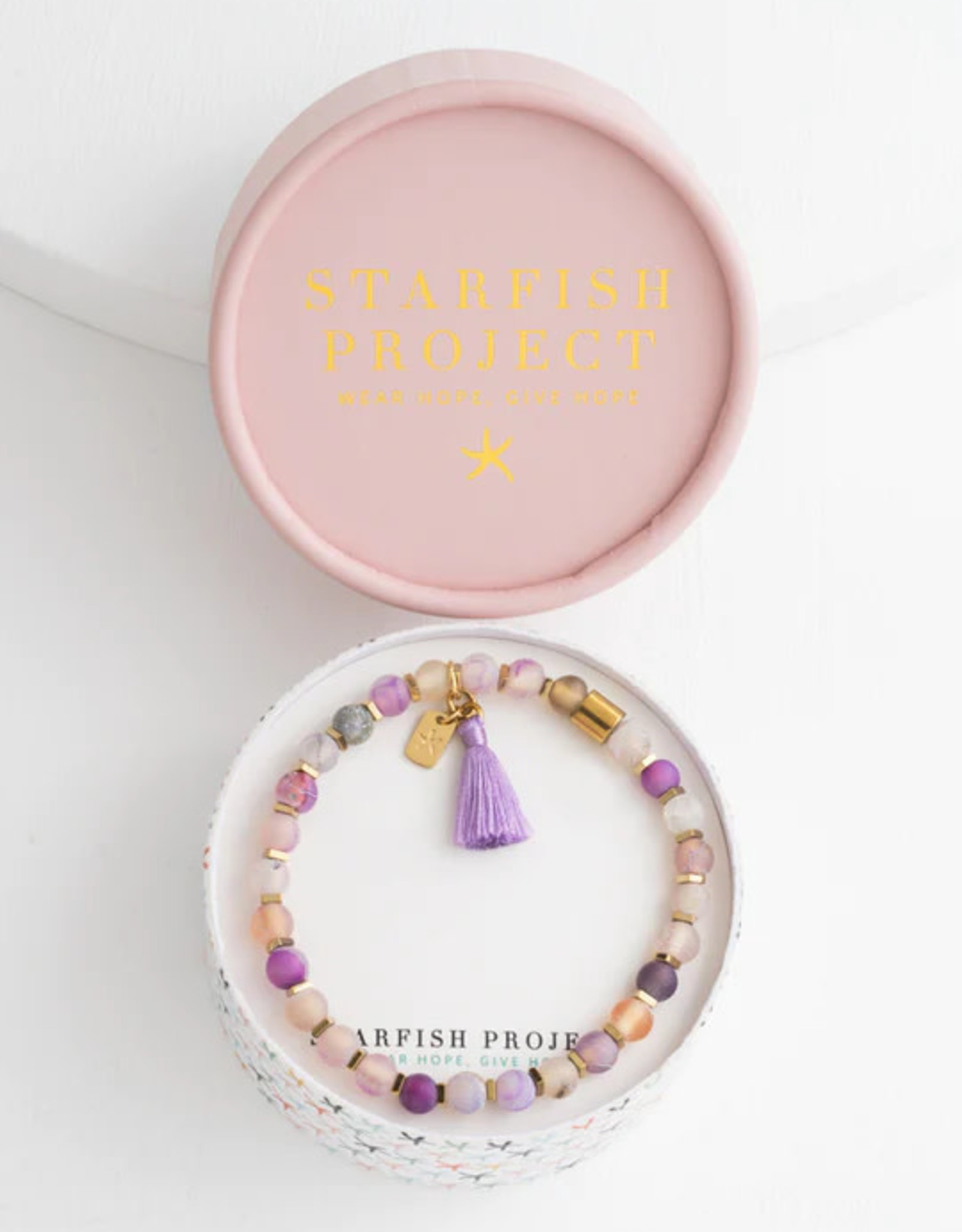 Starfish Project Lovely Lavender Beaded Bracelet