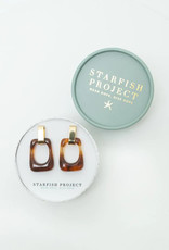 Starfish Project Legacy Geometric Earrings in Amber