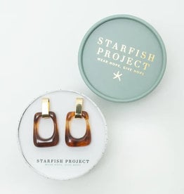 Starfish Project Legacy Geometric Earrings in Amber