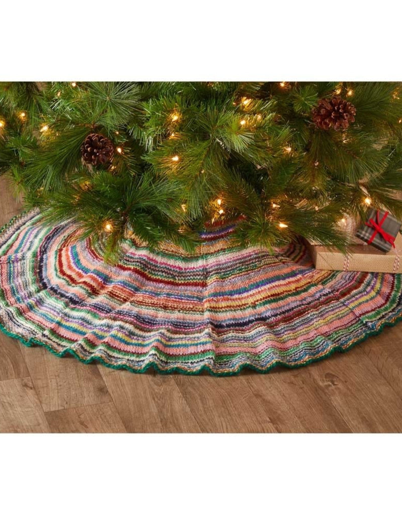 Serrv Nepali Remnant Holiday Tree Skirt