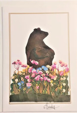 Pampeana Bear in Flower Field Greeting Card