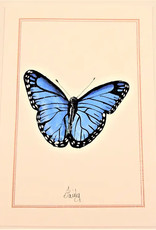 Pampeana Blue Butterfly Greeting Card