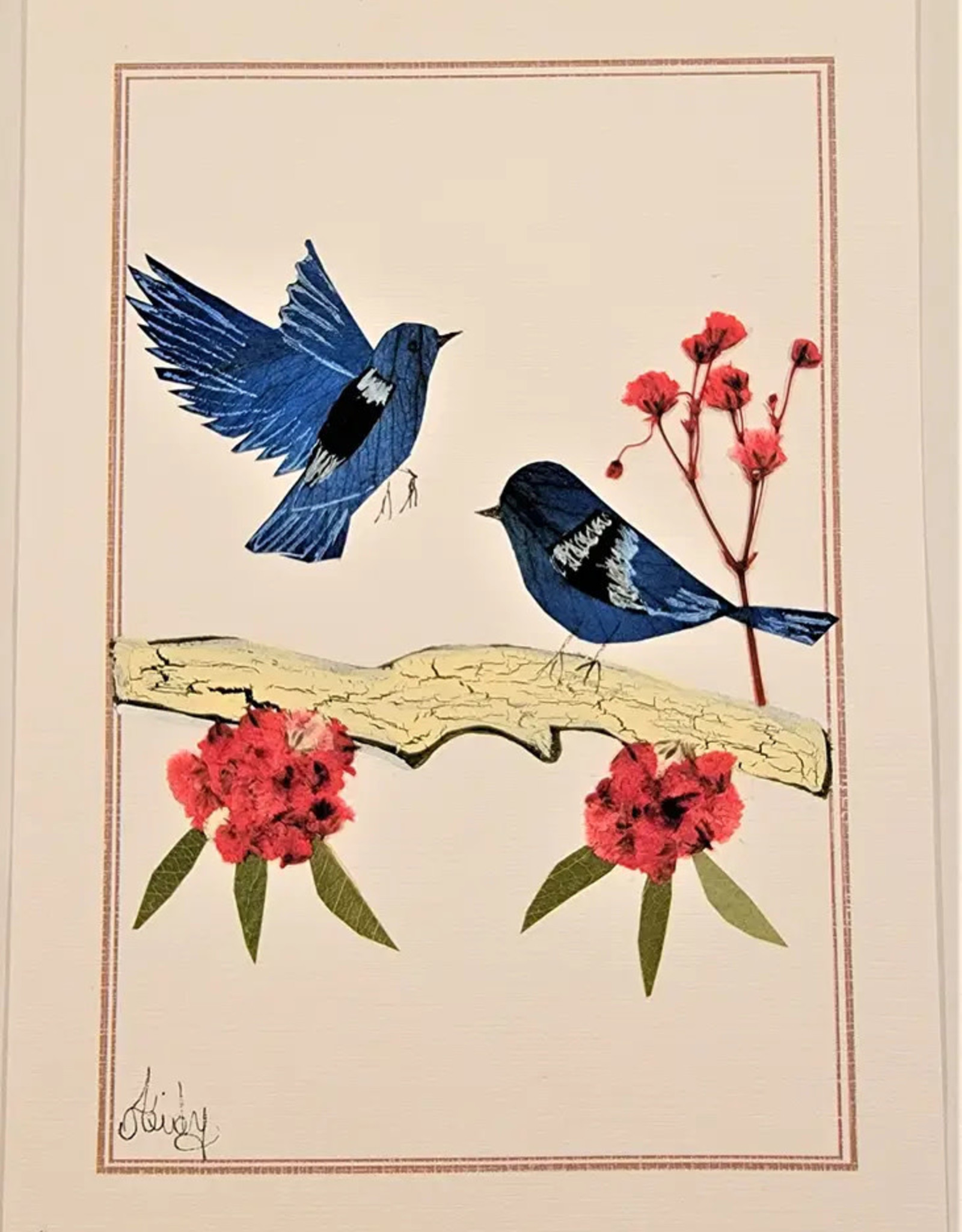 Pampeana Blue Bird Greeting Card