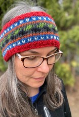 Ganesh Himal Patterned Knit Headband, Fleece Lined