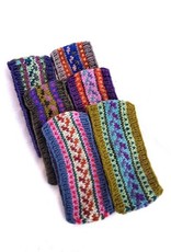 Ganesh Himal Patterned Knit Headband, Fleece Lined