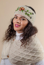 Ganesh Himal Blossom Knit Headband, Fleece Lined