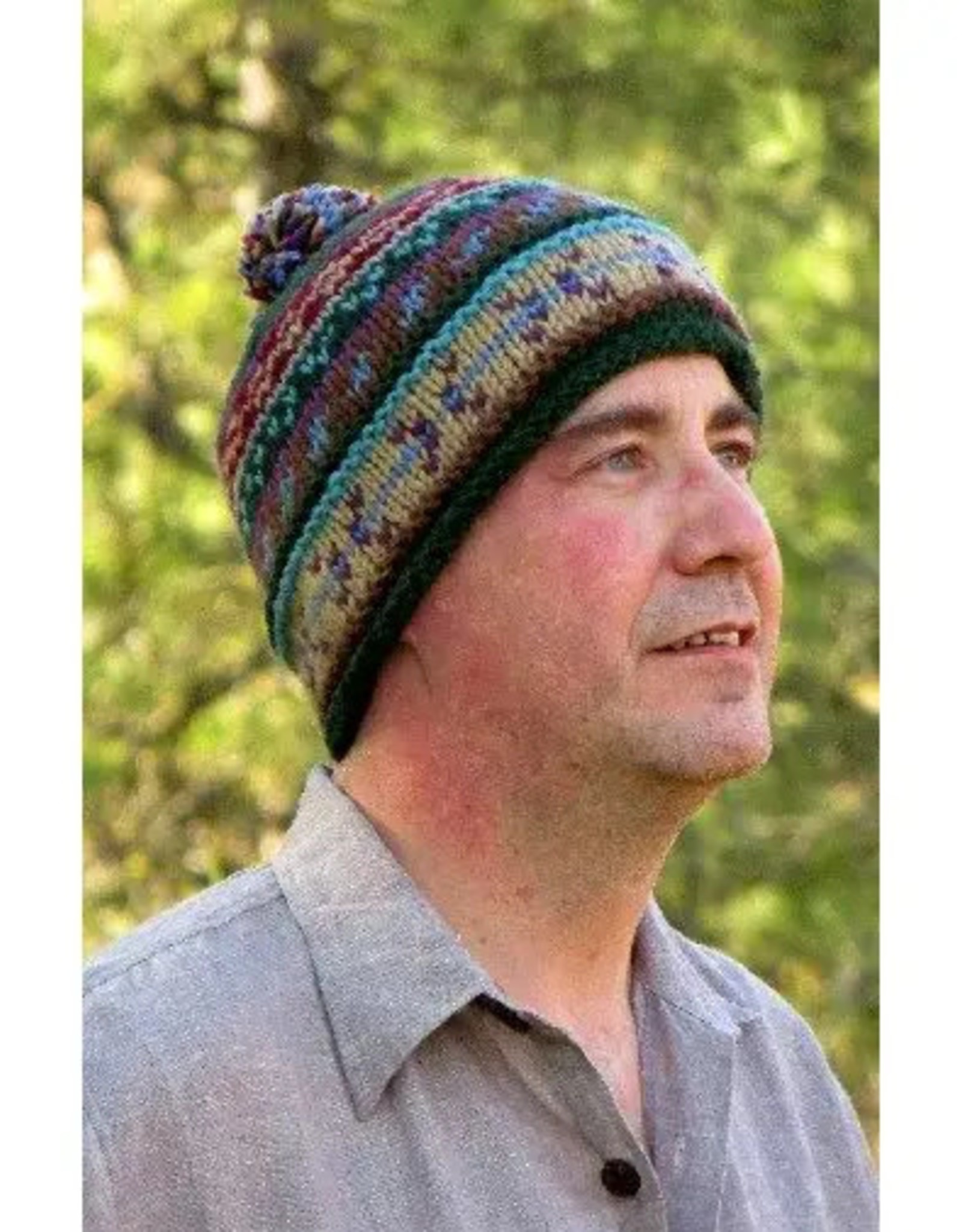 Ganesh Himal Knit Hat with Pom Pom