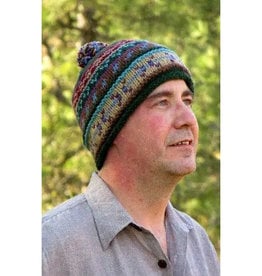 Ganesh Himal Knit Hat with Pom Pom