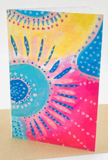 Koru Street Growing Paper Greeting Card - Celebration of Pastel