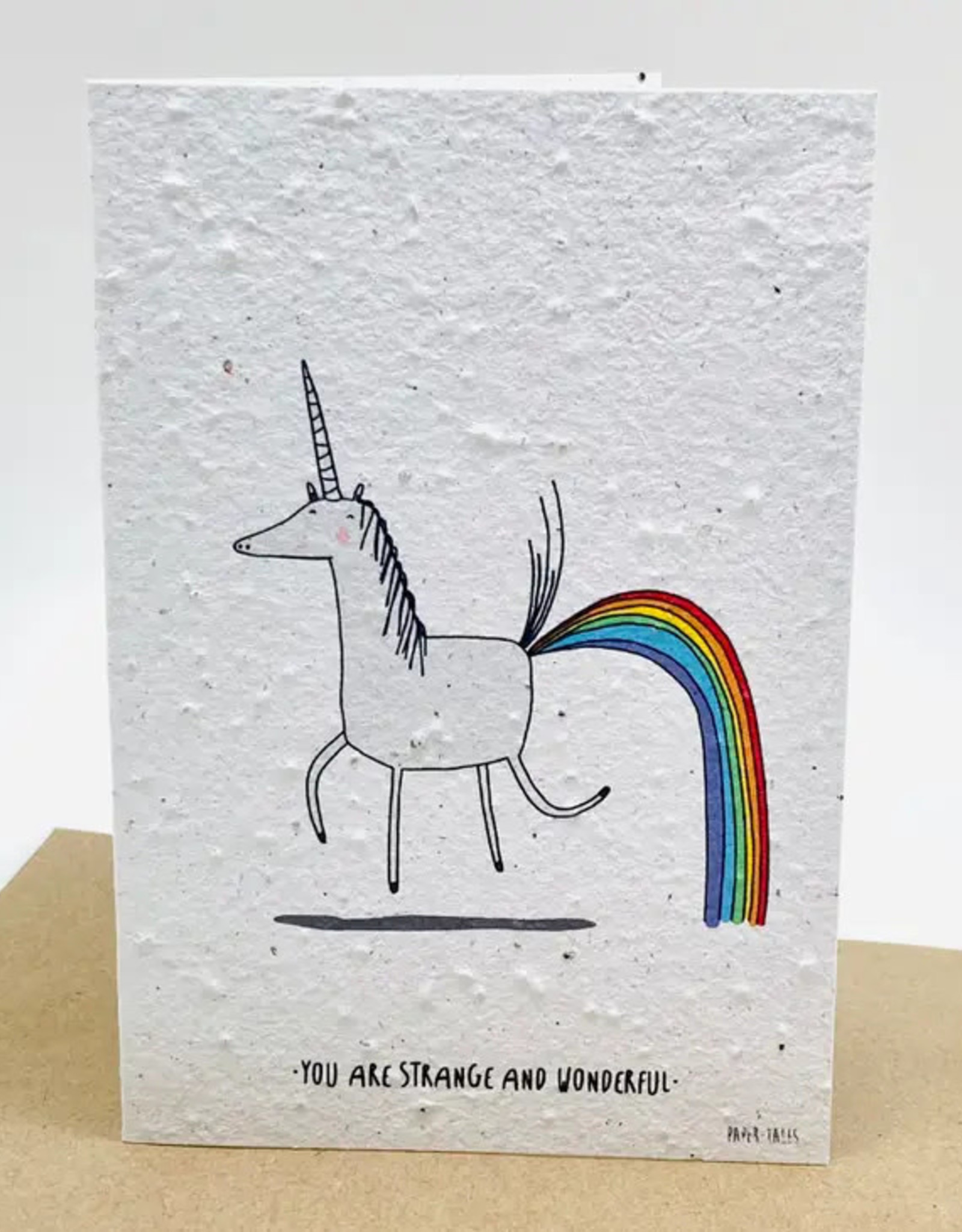Koru Street Growing Paper Greeting Card - Unicorn