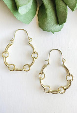 WorldFinds Chain Link Gold Hoops