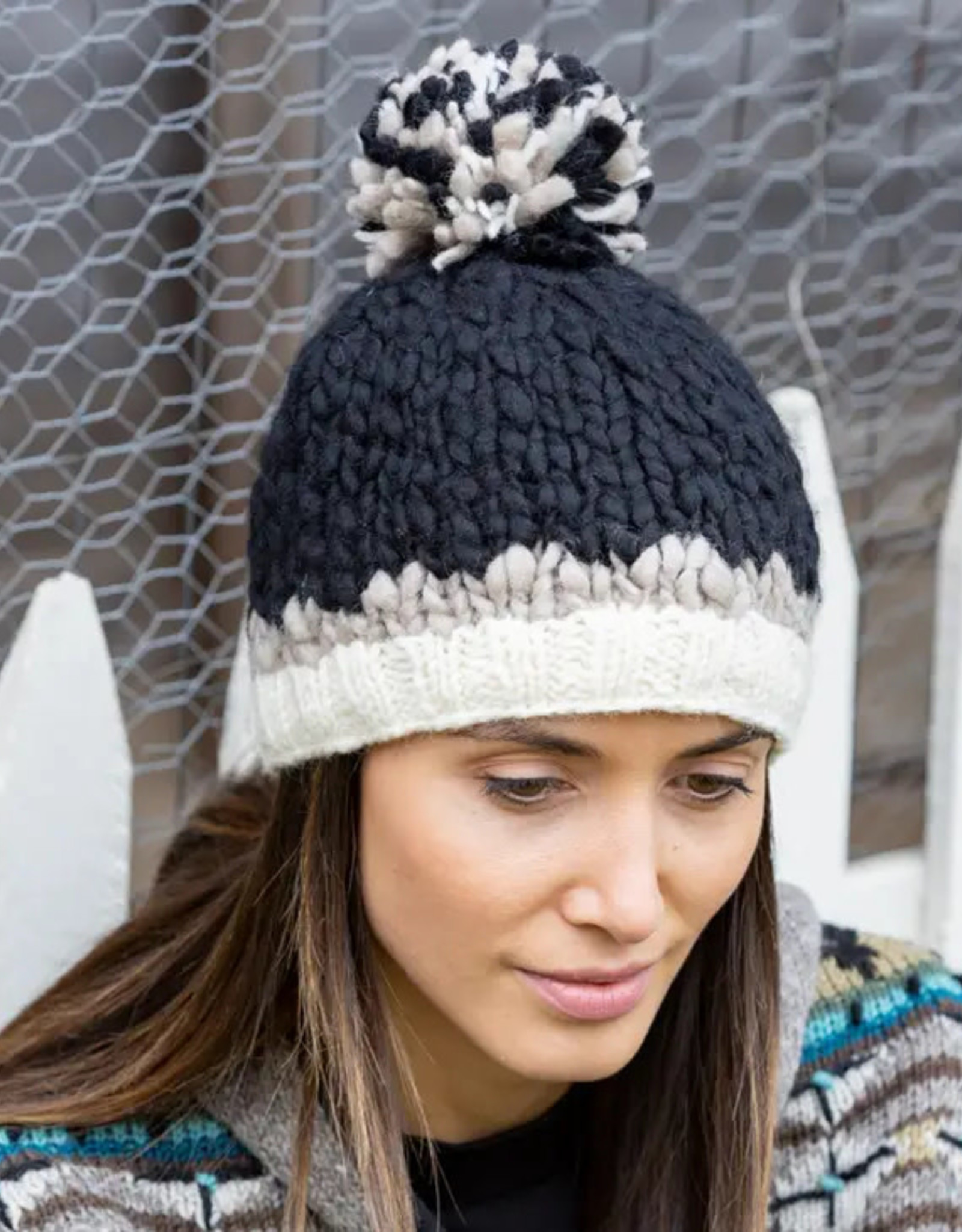 Lost Horizons Queenie Wool Beanie (Black)