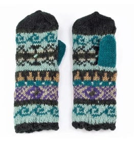 Lost Horizons Innsbruck Wool Mittens (Green)