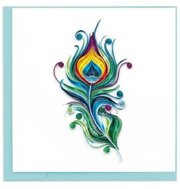 Quilling Card Quilled Peacock Feather Greeting Card