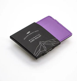 Twin Engine Minimalist Leather Wallet Origin Creations - Purple
